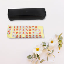 Temporary Car Parking Mobile Number Display with Magnetic Numbers Stickers (1Pc)