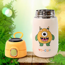 Stainless Steel Single Wall Insulated Flip Lid Kids Water Bottle (300 ML Approx)