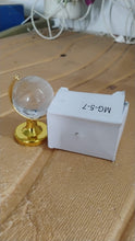 Small Crystal Globe Table Showpiece with Golden Stand (1 Pc)