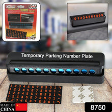 Temporary Car Parking Mobile Number Display with Magnetic Numbers Stickers,Car Parking Magnetic Mobile/Telephone Number Plate (1Pc)