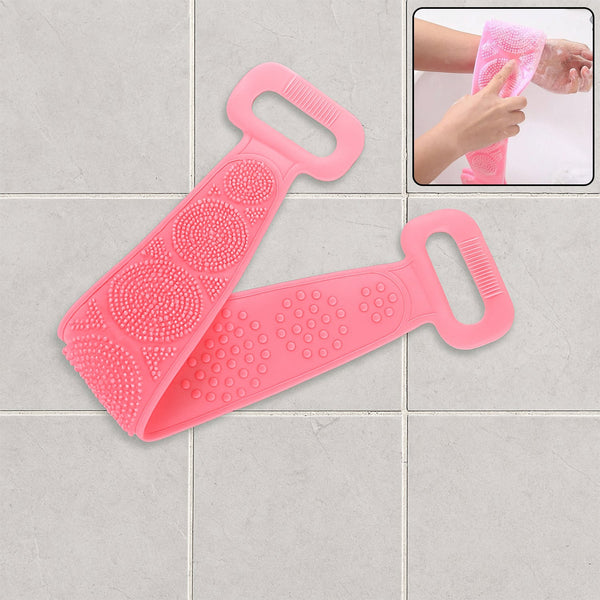 Eco-Friendly Silicone Shower Brush & Back Scrubber Towel