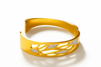 Gold Plated - Anti tarnish work Bangle