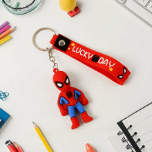 Cute Cartoon Silicone 3D Key Chain with Metal Hook & Strap (Pack of 1)