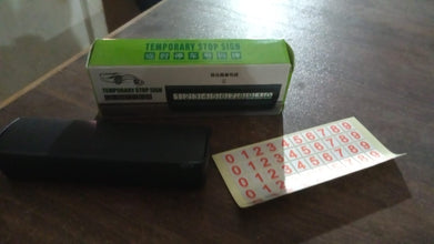 Temporary Car Parking Mobile Number Display with Magnetic Numbers Stickers (1Pc)