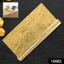 Oil Proof Sticker, Waterproof Self Adhesive Aluminum Foil Wallpaper (60 cm×200 Cm / Golden / 1 Pc)