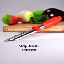 Multipurpose 2-in-1 Stainless Steel Knife & Peeler (1 Pc)