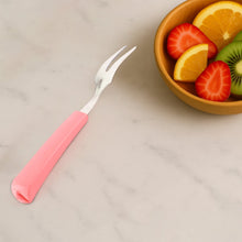 Premium Stainless Steel Fruit Fork Set – 10 Pieces with Soft Non-Slip Handle