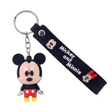 Cute Cartoon Silicone 3D Key Chain with Metal Hook & Strap (Pack of 1 / Mix Design)