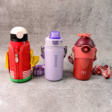 Stainless Steel Water Bottles 500 ML Approx (Mix Design & Color / 1 Pc)