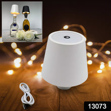USB Rechargeable LED Bottle Lamp – 3 Color Dimmable Wireless Table Light for Home & Bar (1 Pc)