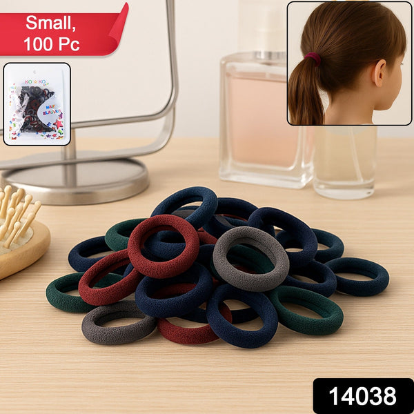 Small Hairbands Bands for Hair Rubber Bands (Pack of 100 / Multicolour), Hair accessories