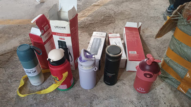 Stainless Steel Water Bottles 500 ML Approx (Mix Design & Color / 1 Pc)