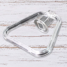 Unbreakable Abs Square Towel Ring Wall Mounted Stand  Holder (1 Pc)