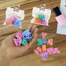 Plastic Small Hair Clips for Girls Kids Hair Accessories (3 Pcs Set / Mix Color & Design)